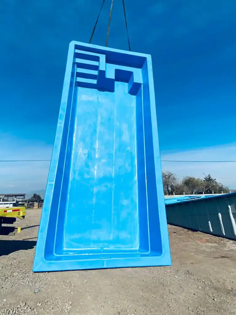 Piscina Rectangular 8,00x3,40mts Prof 1,00-1,75mts