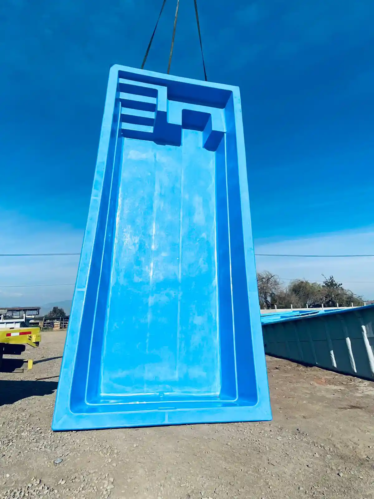 Piscina Rectangular 8,00x3,40mts Prof 1,00-1,75mts